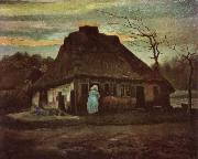 Vincent Van Gogh Cottage with Trees (nn04) USA oil painting reproduction